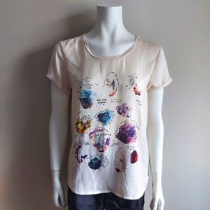 Maison Scotch | Graphic Crystals Print Top